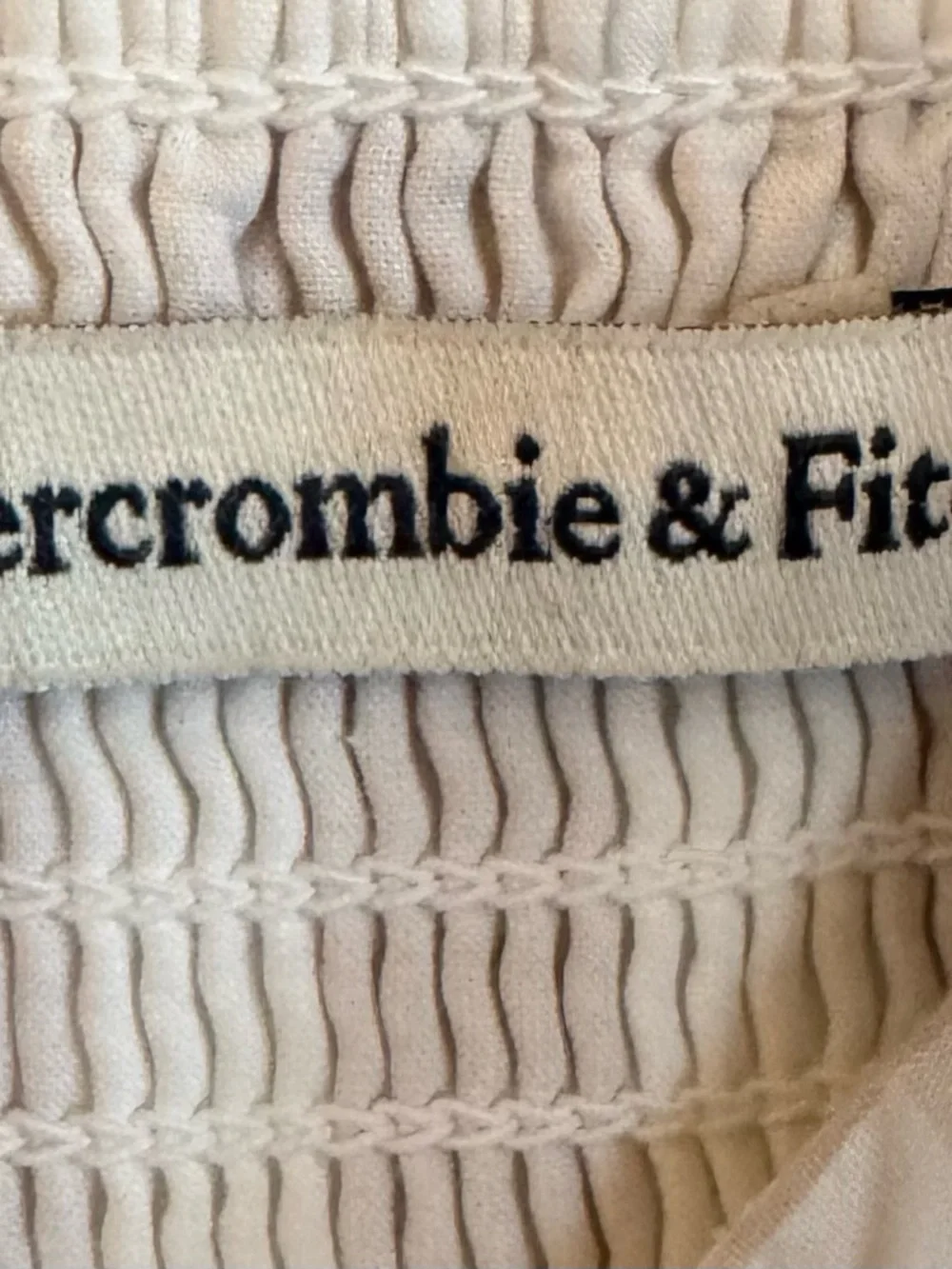 Abercrombie & Fitch Gingham Smocked Babydoll Dress - Picture 2 of 3